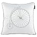 Produktbild Retro Fahrrad/Silk Stickerei Kissenbezug/Kissen Flle-B 50x50cm(20x20inch)VersionA