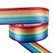 Produktbild laribbons Printed Satin Band, Rainbow