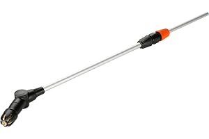 Gardena teleskoprör: Rör med en längd på 40–100 cm gör det enkelt att bespruta höga träd, buskar och växter på marken, passar