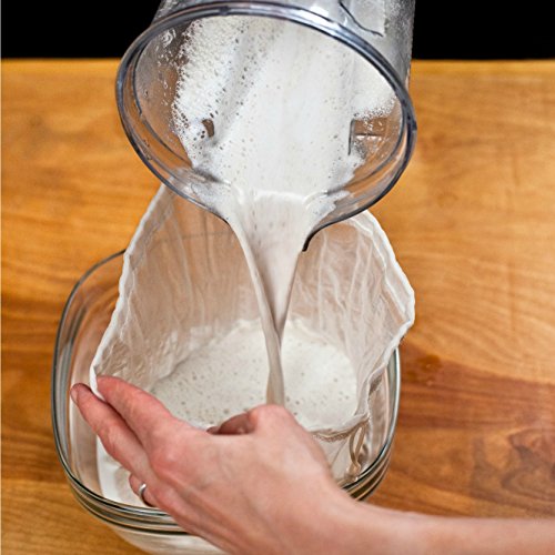 Ellie’s Best Nussmilch-Beutel In Profi-Qualität-Handelsüblich – Wiederverwendbarer Mandelmilch-Beutel Und Allzweckfilter – Feinmaschiges Nylon-Käsetuch Und Kaffeefilter Zur Kaltzubereitung - 5