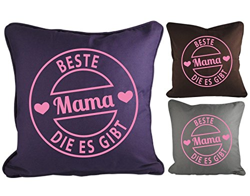 Dekokissen Beste Mama B x H: 40cm x 40cm Farbe: stone von Klebefieber® - 4