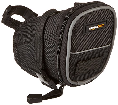 AmazonBasics Fahrrad-Satteltasche mit Befestigungsgurt