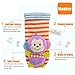 TOLOLO Baby Rattle Socks Foots Keep Warm Sock Soft Toy - Elephant and Monkey