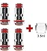 Produktbild UWELL Whirl Replacement Coils 4pcs/Pack + Glas Tube (0.6ohm) 4X Whirl Verdampfer-Kopf von Uwell