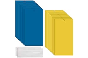 GiantGo 40 Pcs Blue Yellow Sticky Fly Traps - Fly Paper Stickers - Plant Fruit Fly Catchers - Dual-Sided Sticky Traps - Fruit Fly Trap for Flying Plant Insect - PerfectSizeforDailyUse (20X10cm)