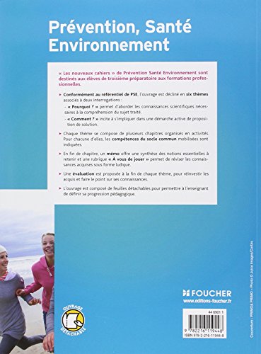 Prévention santé environnement 3e Prépa - Pro