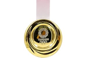 EBIEFLY 1 medalla de oro grande 1:1 réplica de Japón Tokio Equipo del Juego Olímpico del Mundo Campeones del Mundo Juguetes para Niños, el mejor regalo para personas que aman los deportes, 360.0 g