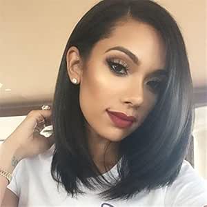 Forqueens Long Bob Straight Wigs For Women Synthetic Shoulder