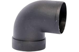 Autoterm 90° – Tubo ad arco 60 mm per il collegamento di tubo dell'aria calda, scarico dell'aria, adatto per riscaldamento ad aria diesel, riscaldamento ad aria a 90 gradi in plastica