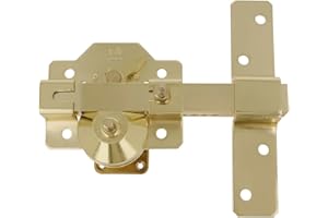 Amig - Cerradura de Sobreponer - 88 x 153 mm - Dorado - Cilindro de seguridad de 50 mm y Pestillo de Apertura - Resistente a la Extracción, Arranque y Rotura - Puertas de Entrada