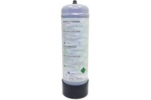 GASFRIGO® - Bombola co2 acquario - peso netto 1300 gr. - con supporto in plastica - usa e getta - MARCA EUROTRE MADE IN ITALY