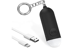 Ankilo Persönlicher Alarm, Ankilo Taschenalarm Schlüsselanhänger 130 dB Panikalarm Selbstverteidigungsalarm mit LED-Lampe für Frauen Kinder Mädchen Ältere Menschen