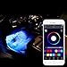 Produktbild LCNSW 4er RGB LED KFZ Innenraumbeleuchtung Fussraumbeleuchtung komplett mit Anschlußkabel, Controller und Fernbedienung 4 Streifen Strips Auto 12V 4 in1 Innendekoration Licht DC 12V Auto Innenbeleuchtung Mit Fernbedienung Dekoration