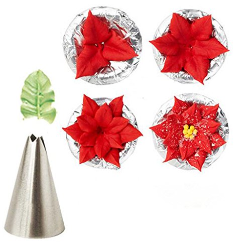 Satz 7pcs Russische Blatt Vereisung Rohrdüsen Kuchendekoration Düsen Tülle Spritzdüse Spritztülle Garniertülle Spitzen DIY Werkzeug - 6