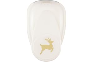 Vaessen Creative Perforatrice Renna, Jumbo, XL, Grande Fustellatrice per Carta, per DIY Scrapbooking e Creazione di Biglietti