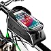 Produktbild Fortunam Fahrrad Rahmentasche Wasserdichte Fahrrad Handytasche mit Kopfhörerloch, Farhrradlenkertasche Rahmentaschen für 6 Zoll Handys, iPhone,Samsung, Fahrrad Handyhalterung, für MTB