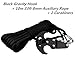 Produktbild cyfie Gravity Haken Grappling hook-black, Edelstahl Baum klettern Claw Karabiner mit 10 m langem 8-mm-Seil, für Outdoor Activity EDC Werkzeug in Ihrem Bug Out Bag