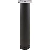 Badem10 Mobilya Kanepe Baza Koltuk Metal Destek Ayağı Ayarlanabilir 25 cm Siyah Metal Y&uuml;kseltici Ayak (4 ADET)