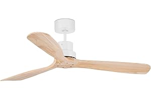 Faro BARCELONA 33561DC - LANTAU L Ventilatore da soffitto bianco/pino con motore DC