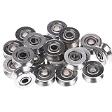 Material: Acero al carbono Nuevo ZFE 4 x 13 x 6 mm 624VV V de rodamiento de bolas estanco para Vgroove 2~2,5 cm unidades 20 piezas