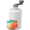 Ice Shaver Manual Snow Cone Machine Protable Shaved Ice Maker Ice Crusher with 3 Free Ice Boxes
