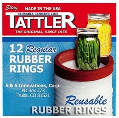 TATTLER HOME PRODUCTS - Jar Rubber Rings, Regular, 12-Pc.