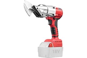 YWNYT Cordless Electric Scissors for Milwaukee M18 18V Battery, 300N.m 2500RPM Brushless Electric Metal Shears, Max. 2mm Shear Thickness for Sheet, Carpet, Leather, Metal (No Battery)