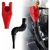 Katlanabilir Plastik Motor Yağ Hunisi, Esnek Hortumlu, Araba ve Motorsikletler i&ccedil;in, Kırmızı ve Siyah