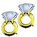 Produktbild 2x Diamond Ring Hochzeit Deko Party Luftballons Helium Alu Folienballons 84*62cm