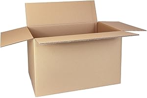 smiley pack Karton 600 x 400 x 400 mm, 2-falisty karton składany, paczka kartonowa, stabilna, wytrzymała, karton wysyłkowy, 60 x 40 x 40 cm, karton składany, stabilne pudełko wysyłkowe DHL, DPD, GLS,