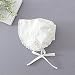 2pcs Baby Girl Ivory 5 Layers Floral Applique Christening Party Dress 12-15M