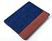 Produktbild ICH&DU Tablet-Case Paris | Zubehör für Original Apple iPad Air 2 | Flache Klapphülle im Jeans-Look in blau/braun | mit Aufstellfunktion, Magnetverschluß und Visitenkartenfächern | Schutz-Hülle, Tablet-Tasche, Flip-Cover, Klapp-Cover