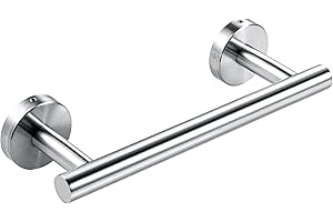 YUET Porta Asciugamani Bagno Portasciugamani da Parete 23CM Porta Salviette Singola Acciaio INOX SUS304 Spazzolato 9’’