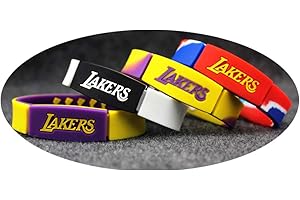 FANWENFENG Lorh's store NBA Basketball Star Kobe Bryant Signature Signature inspirante Double déclassement édition commémorative Bracelets Bracelet en Silicone Sport réversible 4 Pcs