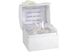 CATHOLIC GIFT SHOP First Holy Communion Guardian Angel Gift HAND BLOWN GLASS & GOLD GILDED