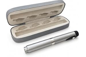 Återanvändbar isolering/peptidpenninjektor med hårt skal, kompatibel med 3 ml standardpatroner, kompakt och bärbart kit (silv
