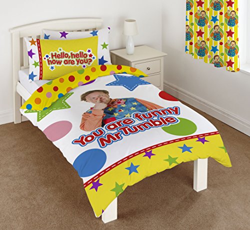 Something Special Mr Tumble Duvet Set, 50 Percent Cotton/50 Percent Polyester, Multi-Colour, Single, 135 x 200 cm