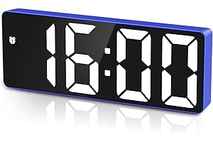ANKILO Versión 2022 Despertador Digital LED Con Indicador de Temperatura, Reloj de Mesa Electrónico Para Viaje, Brillo Ajustable, Pantalla 12/24H, Para Niños y Ancianos