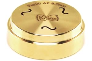 Pastidea - Trafila in Bronzo Fusilli A2 8,5mm compatibile con Kenwood. Utilizzando l'adattatore, compatibile con Philips Pasta Maker Avance, Viva, Serie 7000, e altri.
