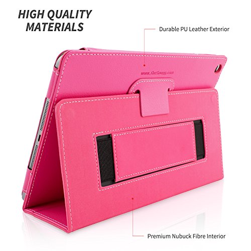 iPad Air und New iPad 2017 9.7″ Hülle (Pink), Snugg – Smart Case mit lebenslanger Garantie + Sleep / Wake Funktion - 3