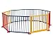 Large Coloured Wooden Babies Playpen 180cm DeLuxe Version - Room Divider / International Shipping