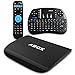 Price comparison product image Globmall Android 6.0 TV Box [ 8 Core CPU 2GB RAM 16GB ROM ] with Wireless Qwerty Keyboard and Bluetooth 4.0, Abox A3 4K Marshmallow OS Smart TV Box with Octa-Core 64 Bits CPU Amlogic S912