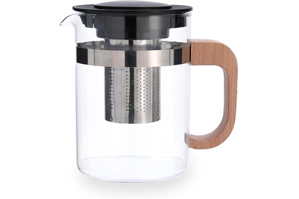 Quid Tubin Tekanna Glas Filter Rostfritt stål 0,8 l