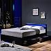 Produktbild Home Deluxe | LED Bett | Nube | Schwarz | inkl. Schublade | Verschiedene Größen | 180 x 200 cm