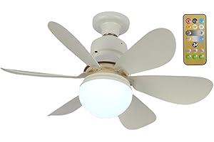 MONOZOZ Ventilador De Techo Con Luz Luz De Ventilador De Techo, Lámpara De Ventilador LED, Lámpara De Ventilador De Techo,Lámpara De Techo Con Ventilador Ajustable De 3 Niveles Para Sala De Estar