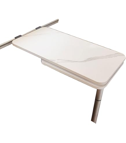 Table Pliante BAFOVY Pour Camping-car Et Bateau – 80x40 Cm, Bois Massif, 2 Porte-gobelets Inox, Fixation Par Vis
