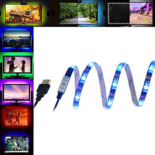 TV Backlight Kit Bias Lighting for HDTV, YOCILO USB LED Strip RGB for TV, Color Changing 5v 39 Inch Background Ambient Lighting for Desktop PC Monitor