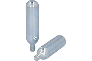 ‎FISCHER FISCHER Fahrrad CO2 Luftpumpe und Kartusche, passend für alle Ventile (AV, DV, SV), Schwarz, mit Dosierhebel