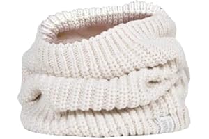 HEAT HOLDERS - Ladies Thick Winter Warm Fleece Lined Chunky Knit Thermal Neck Warmer