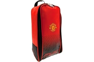 Manchester United Oficjalna torba na buty FC Football Fade Design (jeden rozmiar) (czerwony/czarny), Czerwony/czarny, Rozmiar uniwersalny